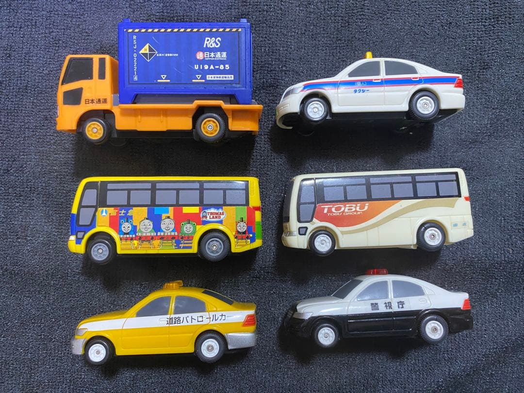 【プラロード】モータートミカ６個セット（中古）
