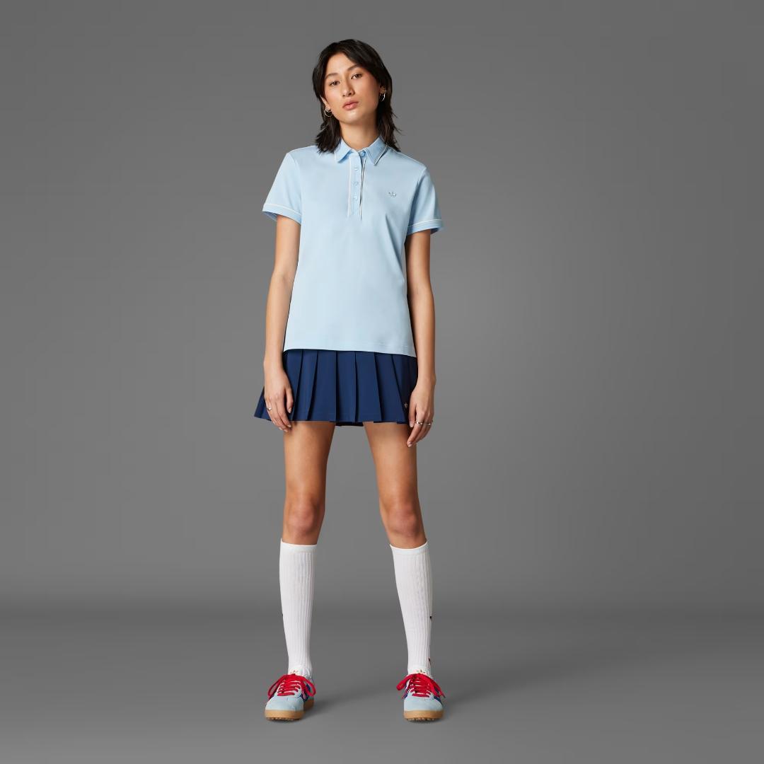 新品タグ付き 2XL アディダス セットアップ ポロシャツ プリーツスカート