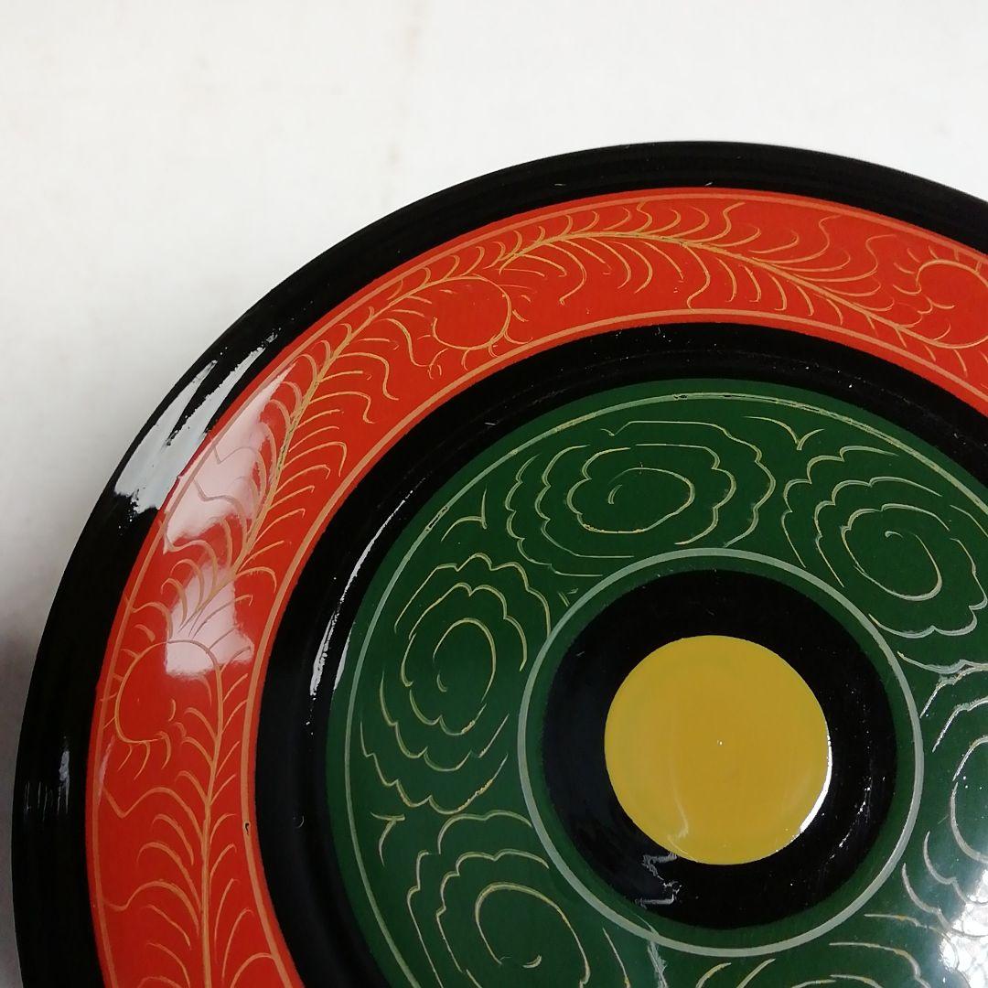 Ｗ１７６　棗　『唐物写　独楽棗』『中村湖彩 造』　共箱　茶道具