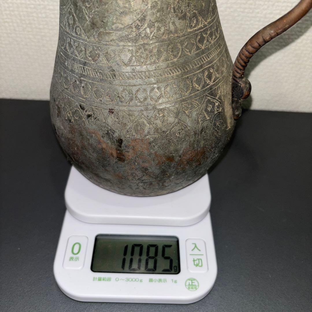 アンティーク　ポット　水差し　銅製