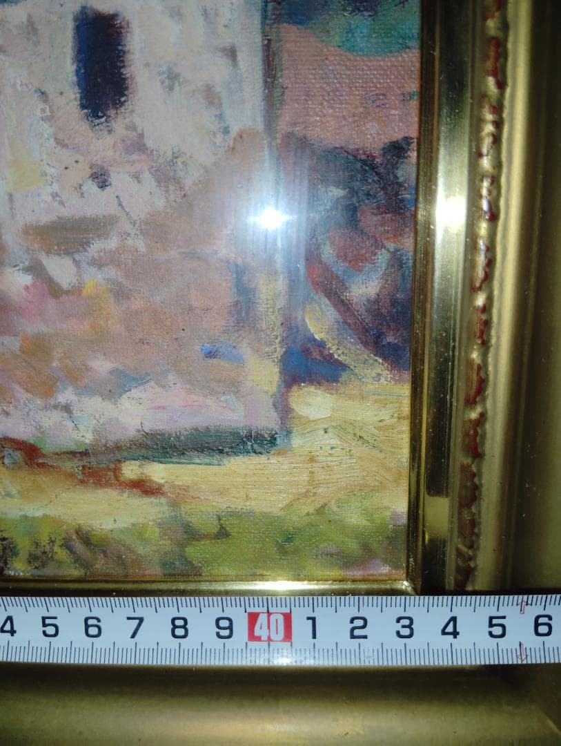 本日大特価‼️美品絵画油絵 人気画家青山誠一風景画北スペインロマネスクの僧院