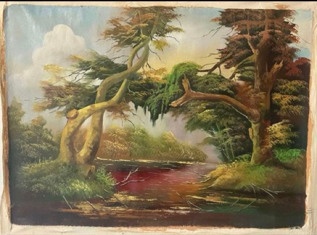 絵画 Set of 2 Beautiful Landscape Paintings