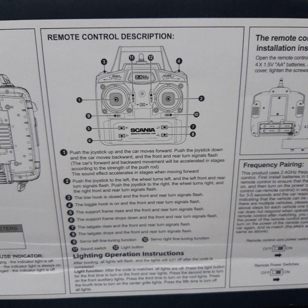 1/18 スカニア 770S トレーラーヘッド　ラジコン　HUINA1501