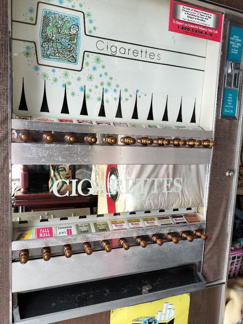 アメリカ タバコ販売機 アメリカンアンティーク 引き取り限定 店舗計器 ダイナー