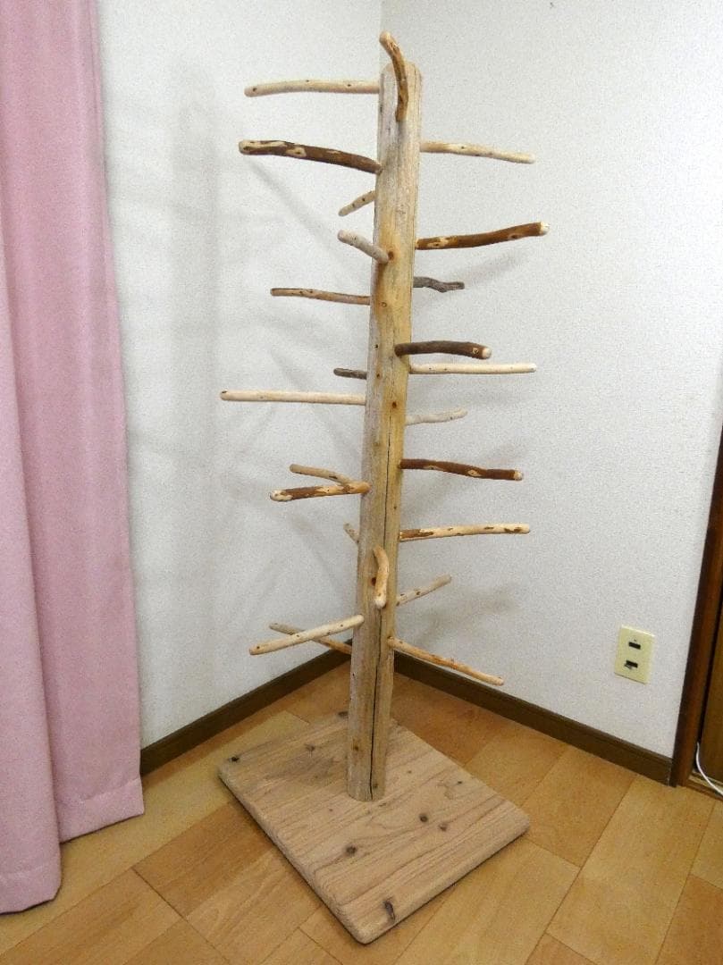 【中型鳥さん用】高さ139cm♬見晴らしのいい螺旋状式止まり木