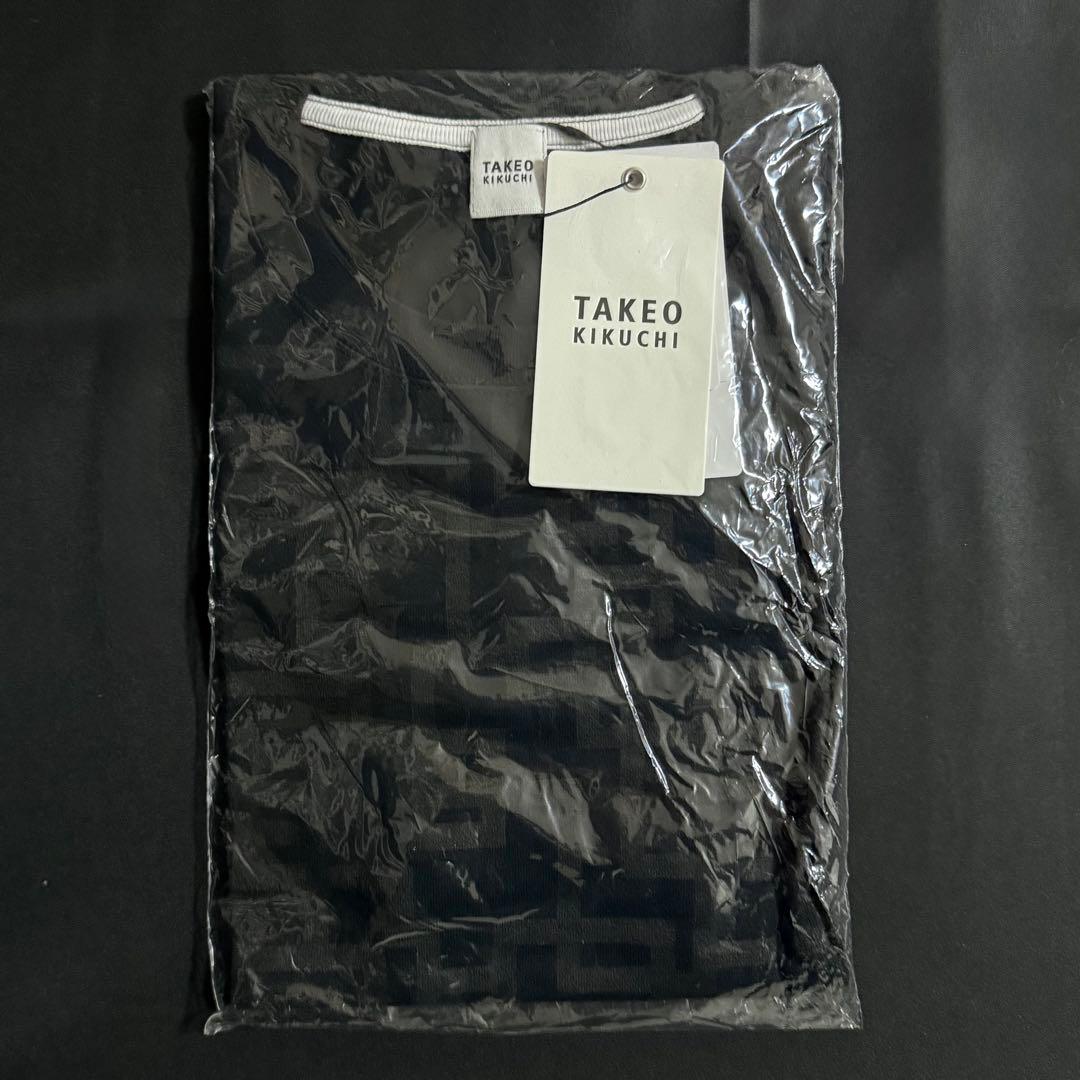 布袋寅泰 TAKEO KIKUCHI 総G柄プリントTシャツ S / ブラック