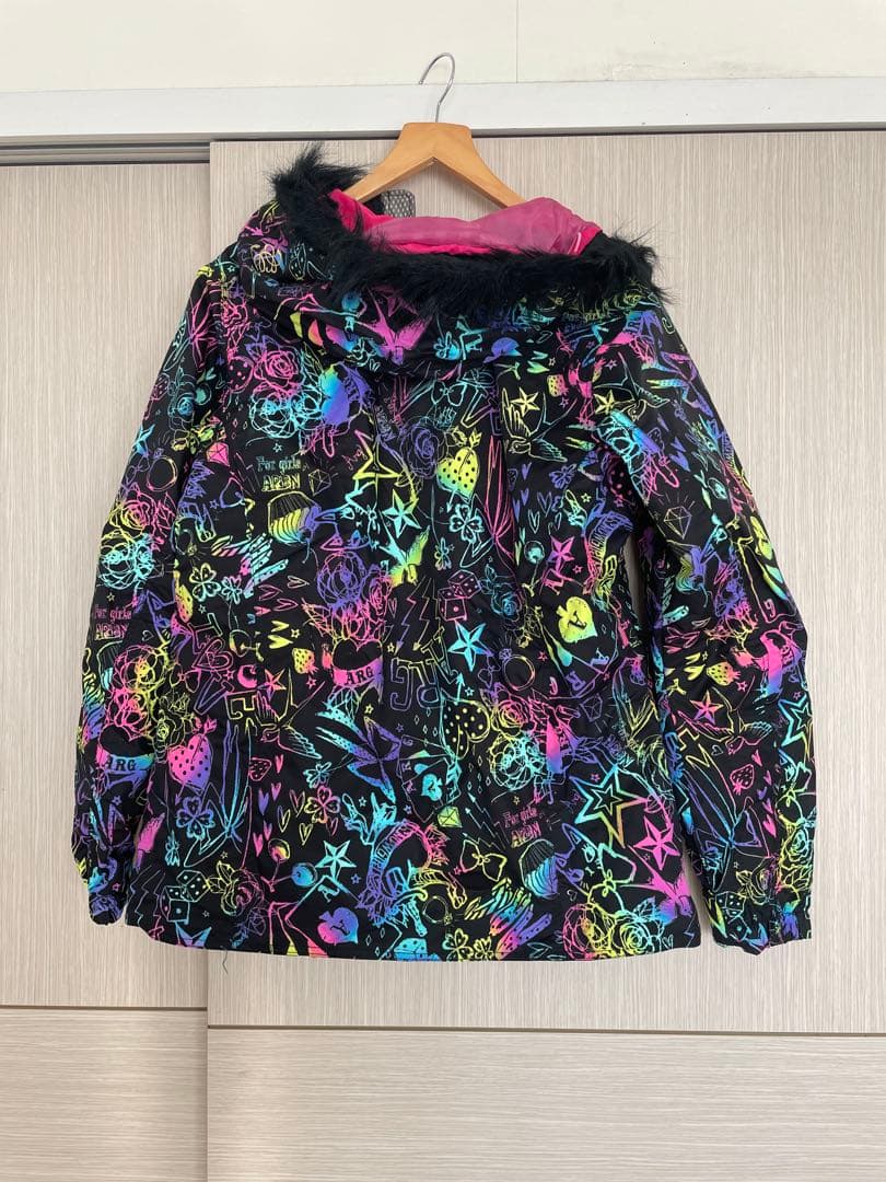 カラフル グラフィック ジャケット 女性用