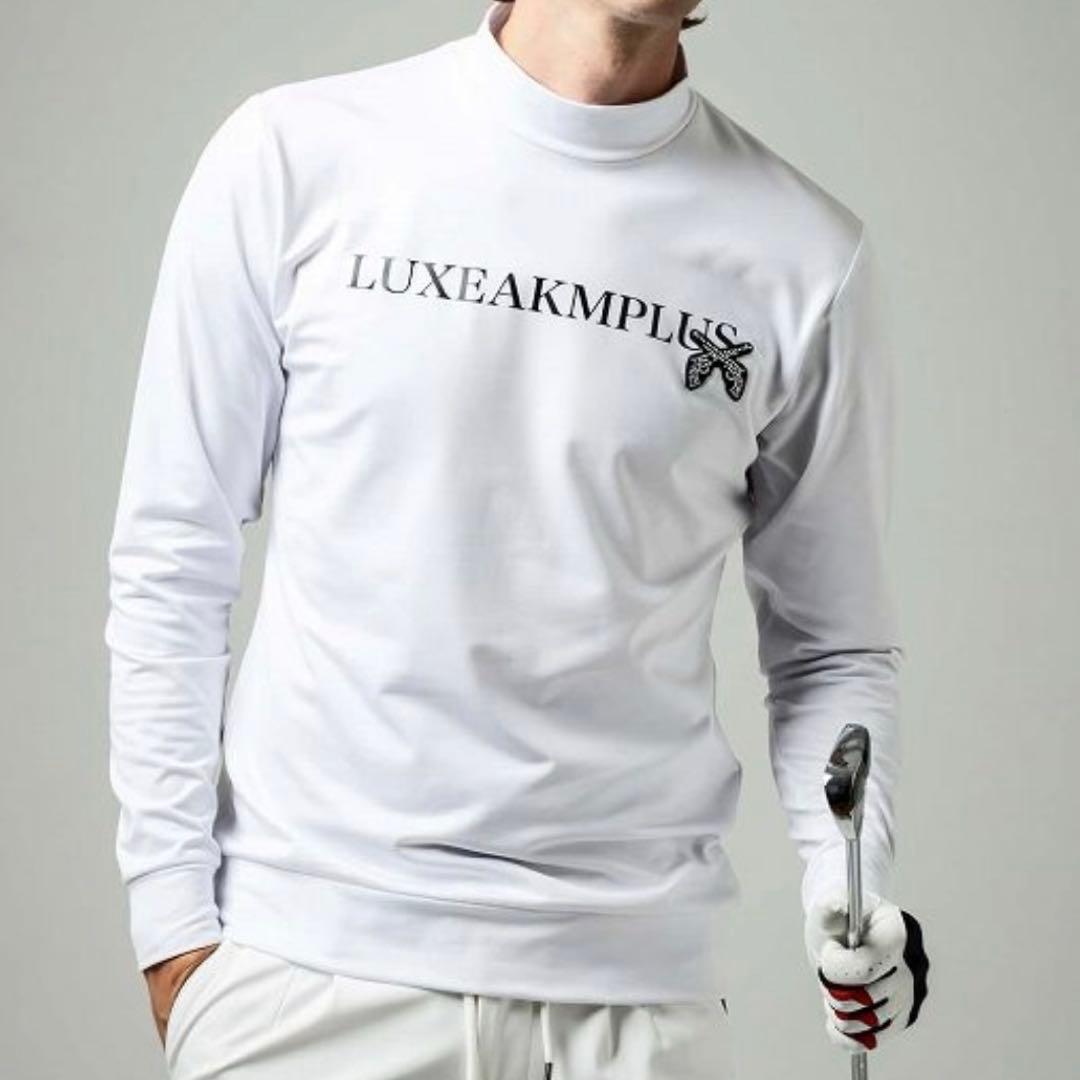 【新品】LUXEAKMPLUS×roar／裏起毛モックネック ゴルフウェア XL