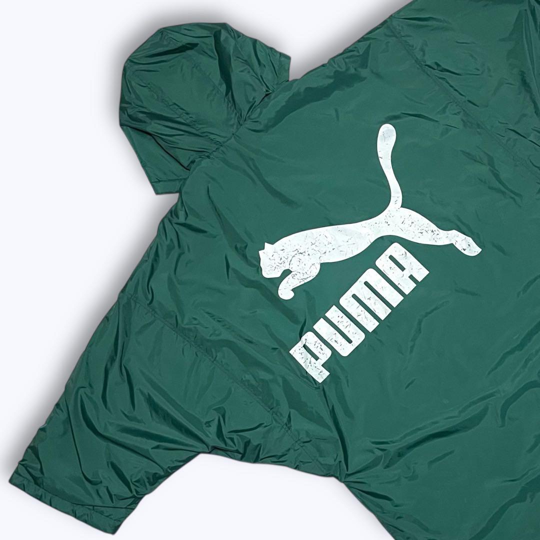 90s PUMA ベンチコート 裏ボア 緑 読売 ヴェルディ川崎 三浦知良 カズ