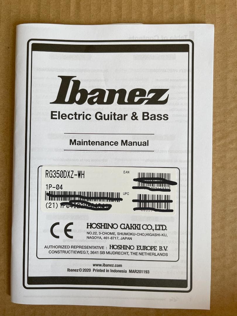 ibanez RG350DXZ-WH アイバニーズ ホワイト