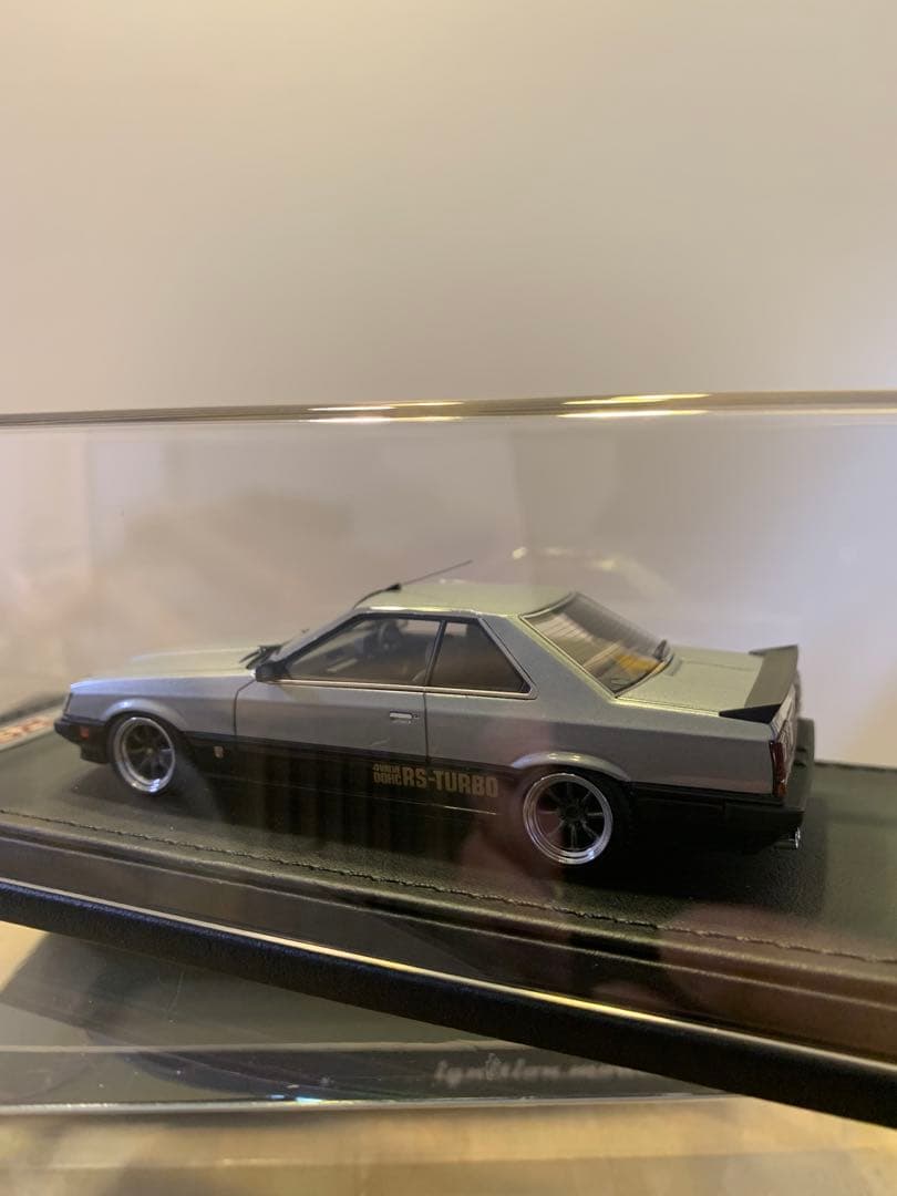 紅あづまIG 1/43 スカイライン　RSターボ　R30 シルバー
