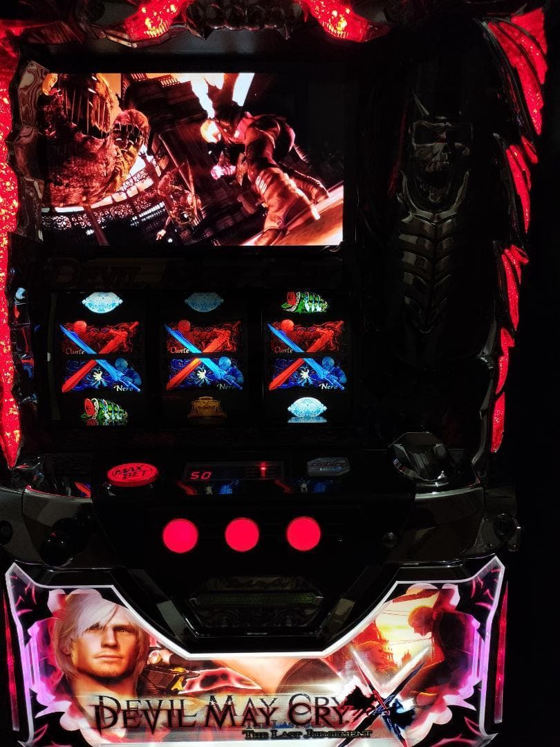 【パチスロ実機】エンターライズ★デビル メイ クライ クロス【不要機付】