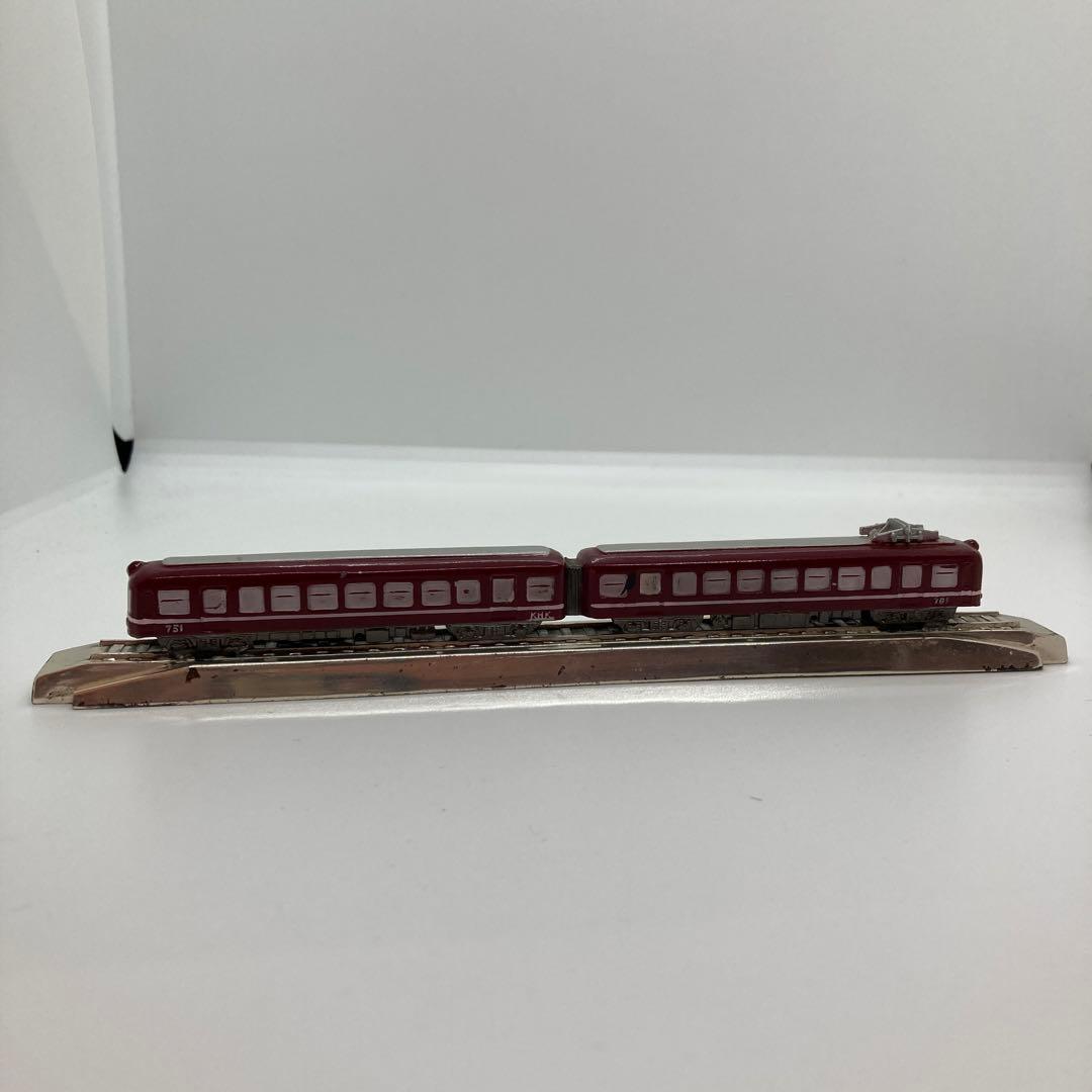 京浜急行電鉄株式会社 創立60周年記念 電車の置物 レトロ 昭和33年6.1