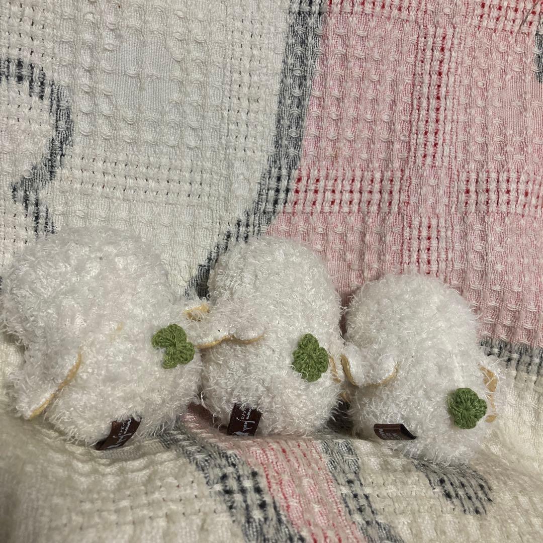 モンスイユ　ブラマンジェ　うさぎ＆ぶた＆はりねずみ＆ひよこ　6こ　ぬいぐるみ
