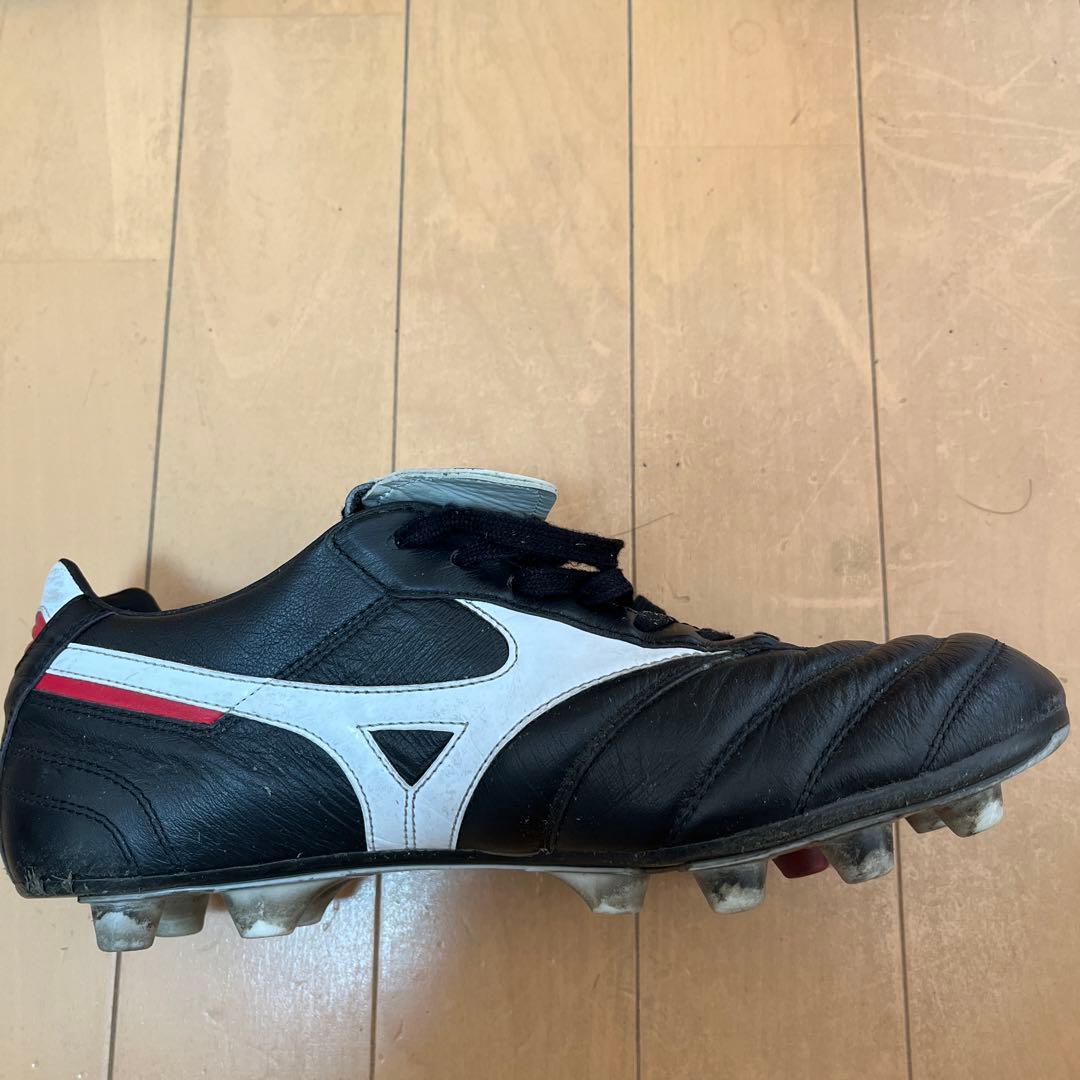 Mizuno Morelia スパイク 黒/白/赤 収納袋付き