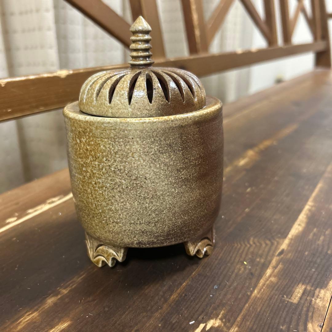 信楽焼　河合慶治　茶道具　香炉　工芸品