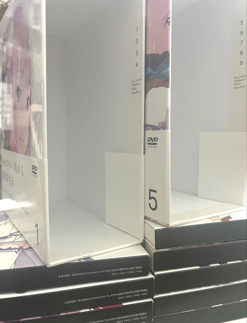 初回限定版　リゼロ　（第一期）　DVD　1〜9巻セット　収納BOX 全巻セット