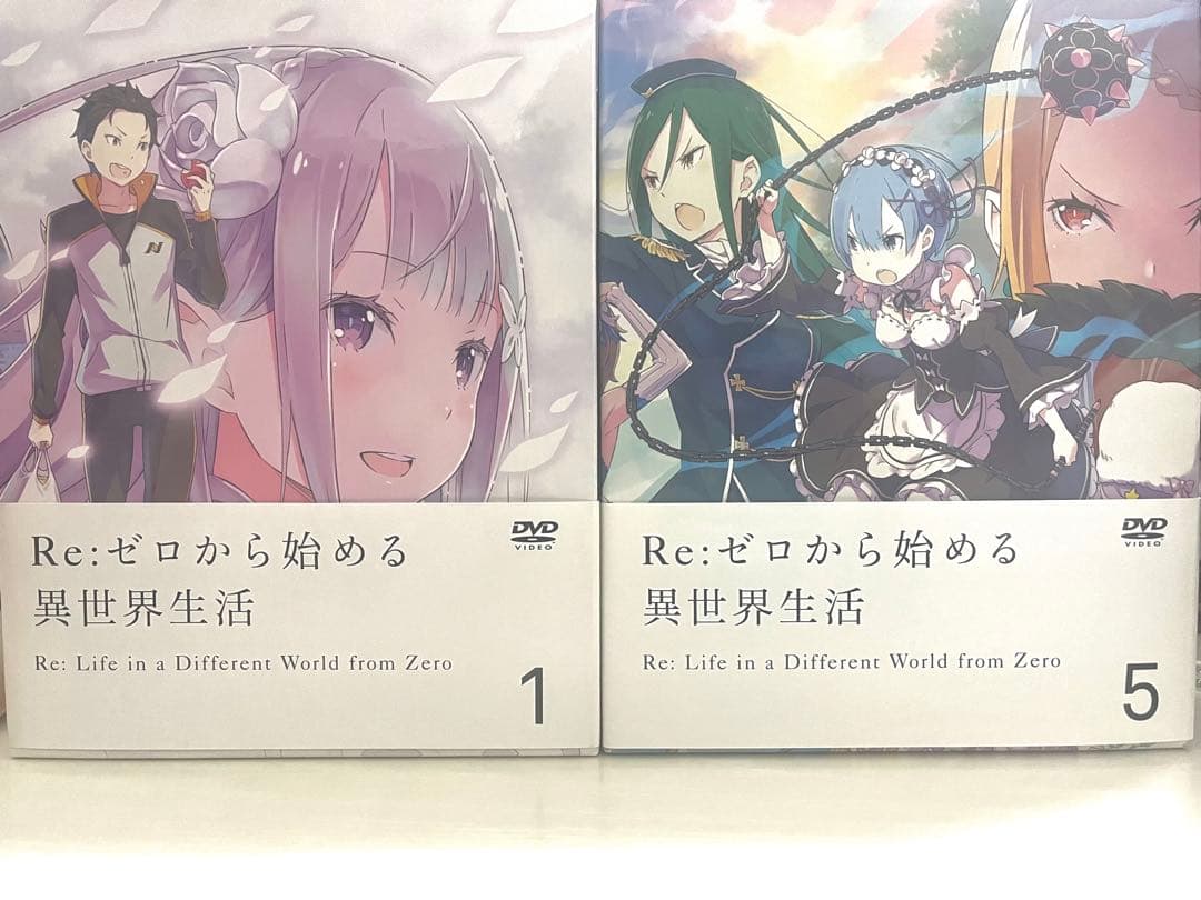 初回限定版　リゼロ　（第一期）　DVD　1〜9巻セット　収納BOX 全巻セット