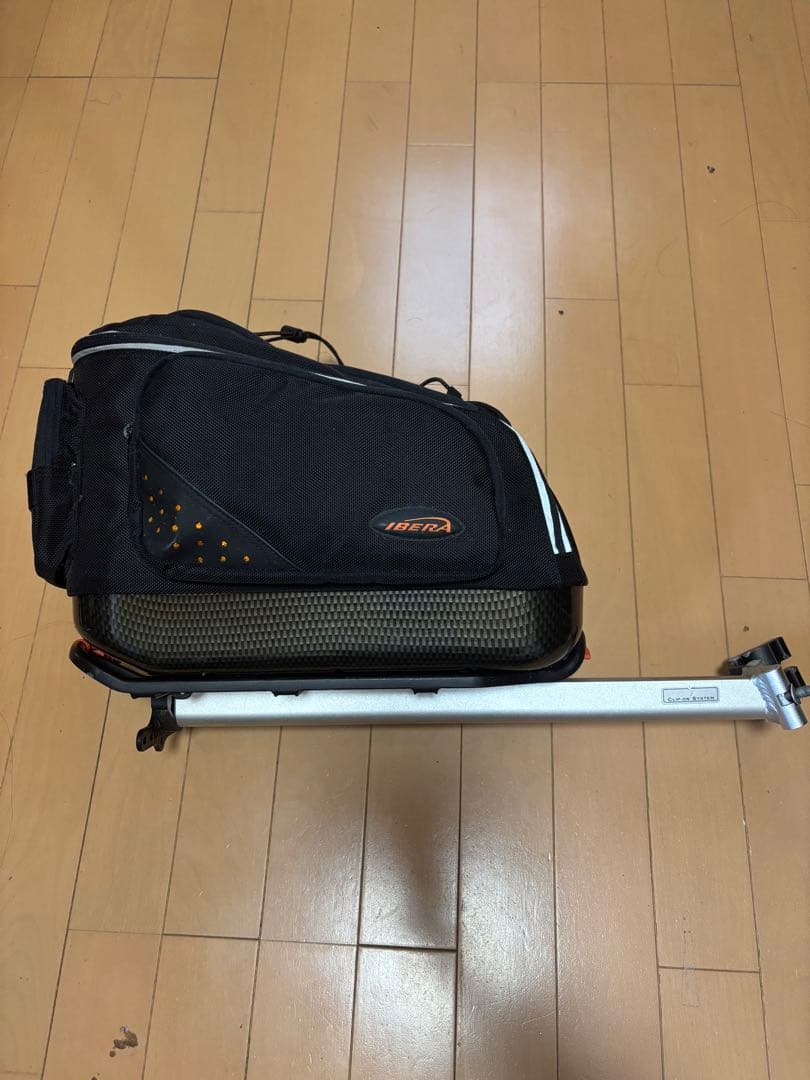 ibera リアキャリア、コミューターバックセット　自転車用　通勤通学