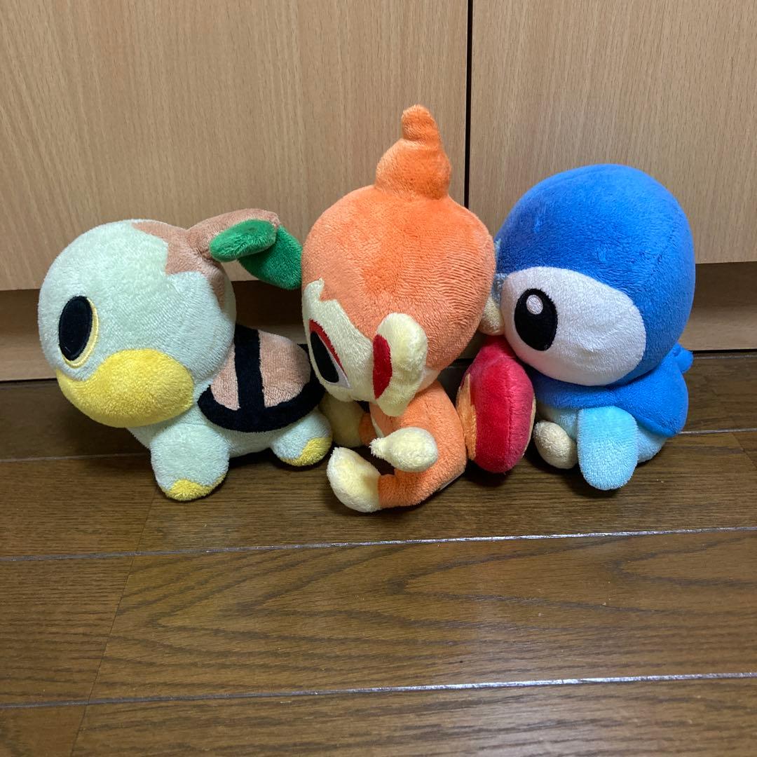 ポケドール ナエトル ヒコザル ポッチャマ ぬいぐるみ