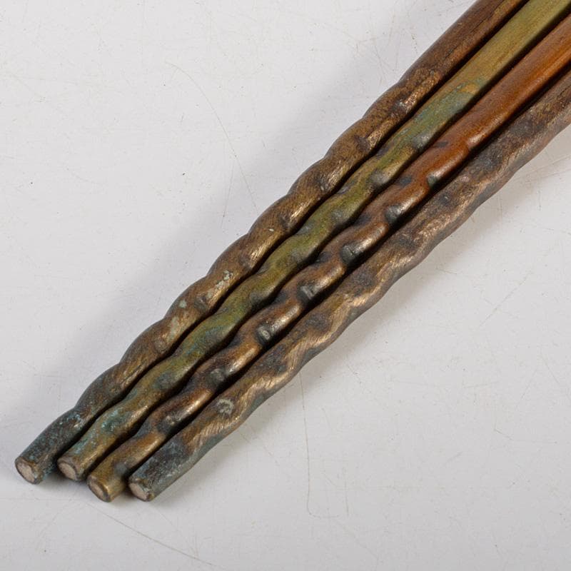 茶道具　銅製　火箸　2点まとめて　N　6692