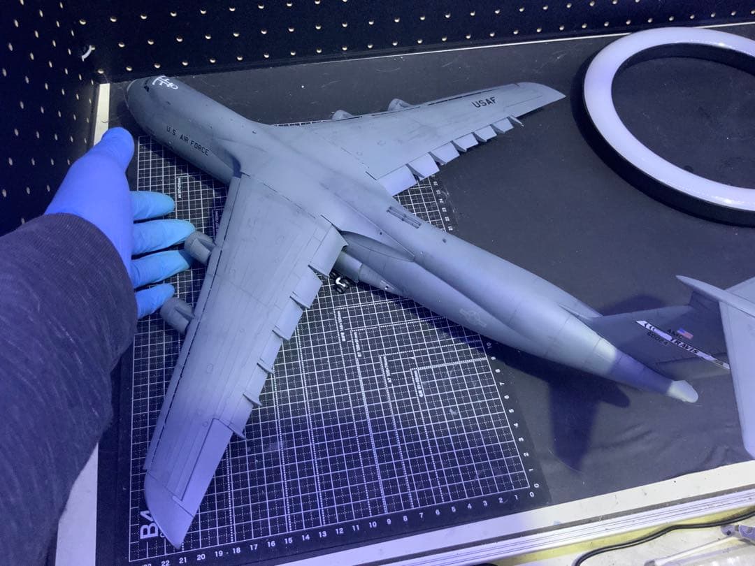 1/144スケールC5Bギャラクシー米軍大型輸送機