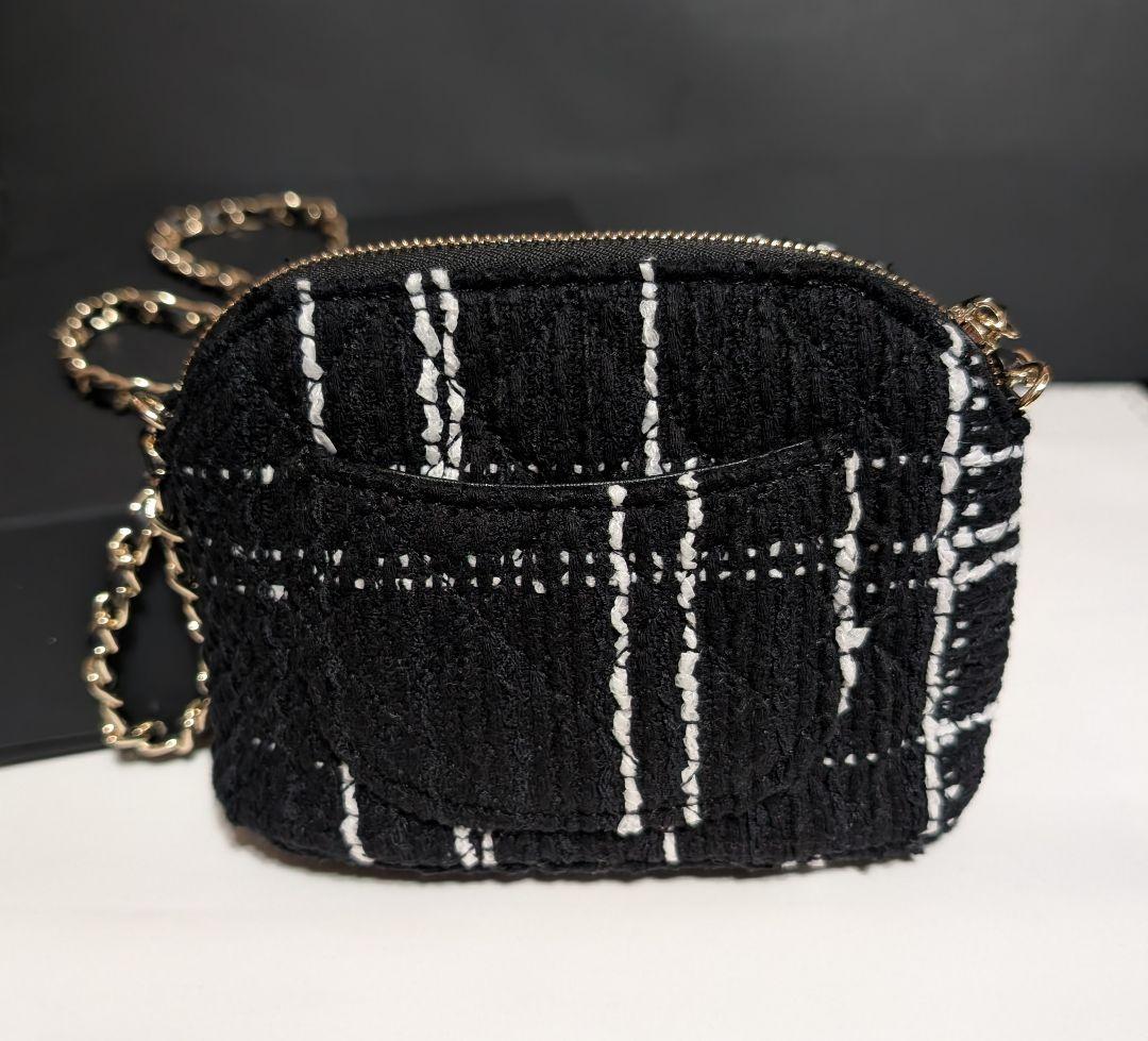 CHANEL ノベルティツイード チェーンショルダーバッグ