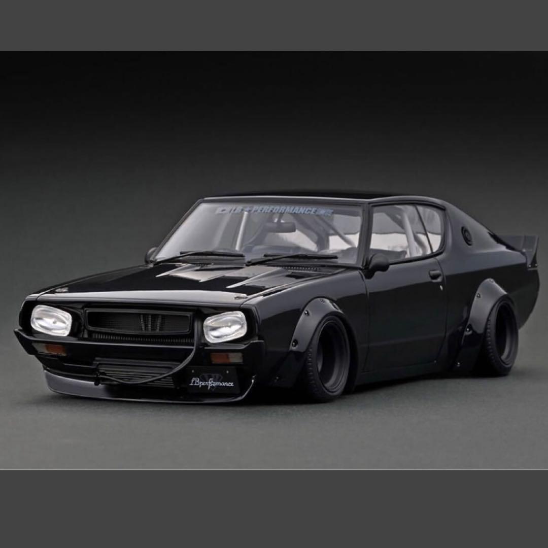 入手困難新品イグニッションモデル1/18 LB-WORKS ケンメリ2Dr 黒