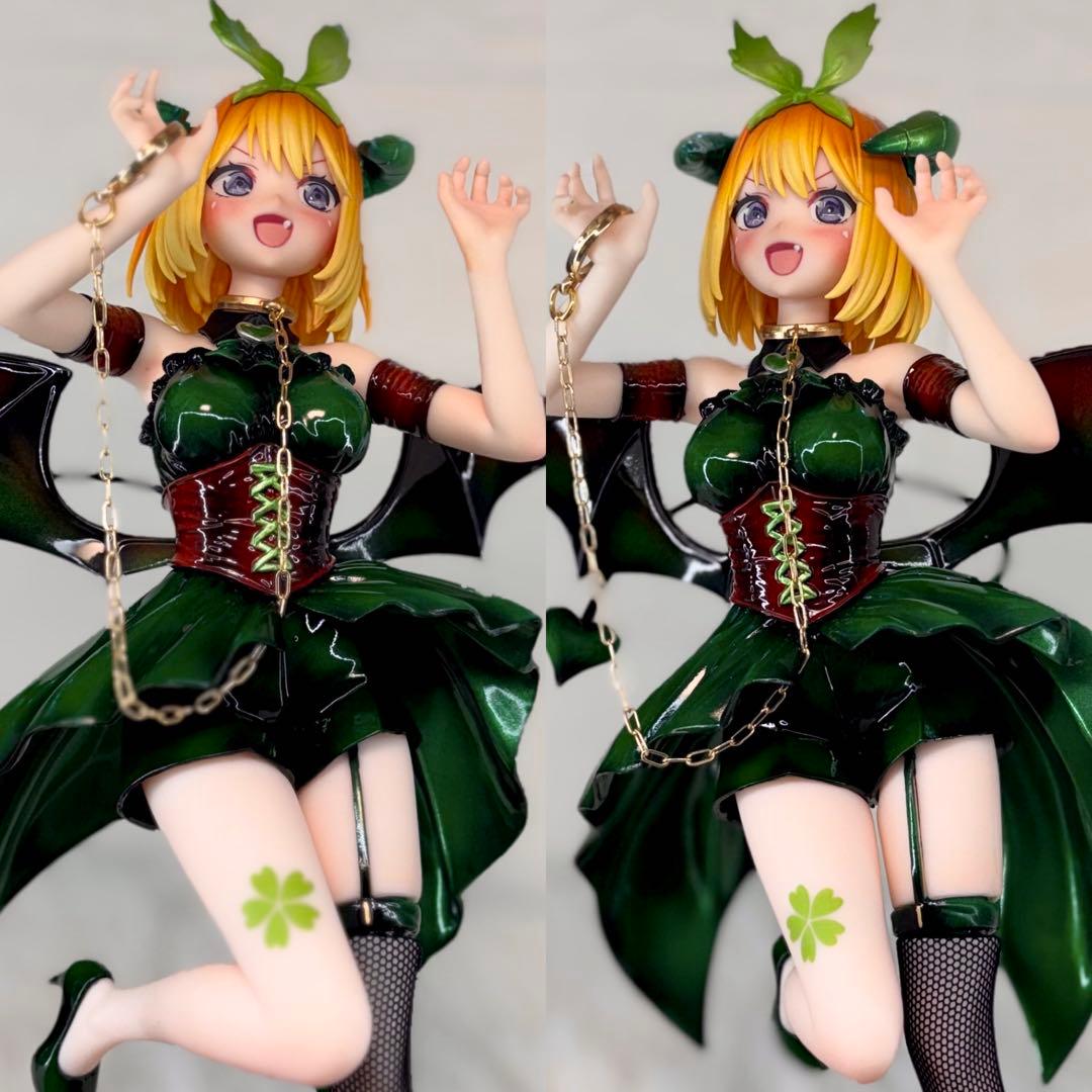 み*ー様 五等分の花嫁　中野四葉　フィギュア　リペイント　小悪魔ver ゴールド