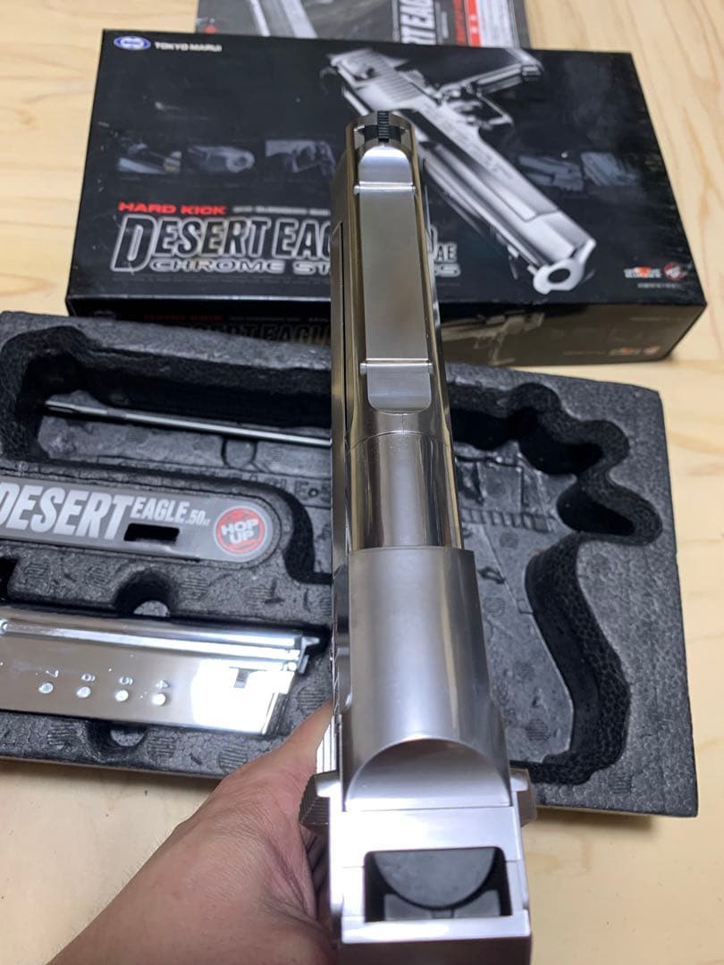 東京マルイ クロームステンレス デザートイーグル .50AE ハードキック