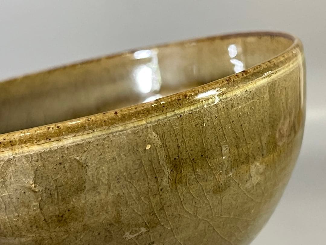 DT752 茶道具 横井米禽作 雲鶴写鉢 共箱