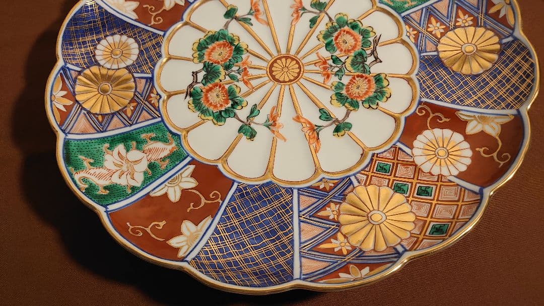 大聖寺伊万里　古伊万里　大皿　鑑賞陶器　１客
