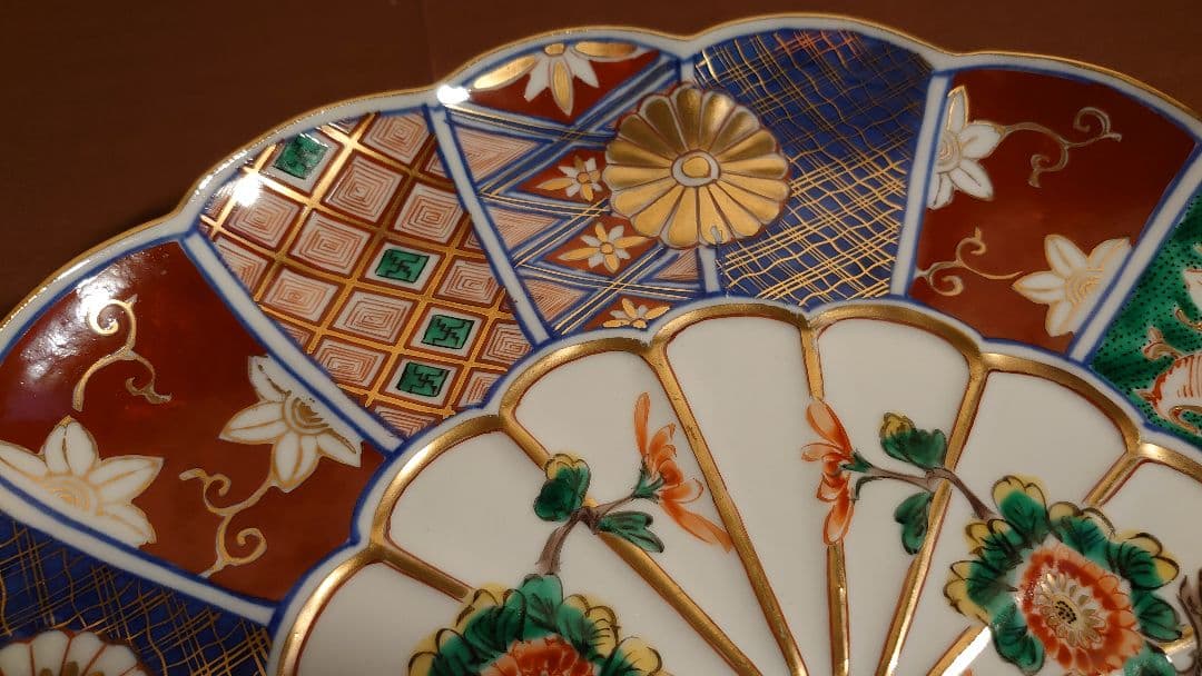 大聖寺伊万里　古伊万里　大皿　鑑賞陶器　１客