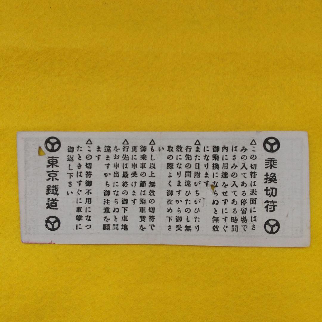 鉄道切符 明治時代の東京鐵道切符（貴重品）