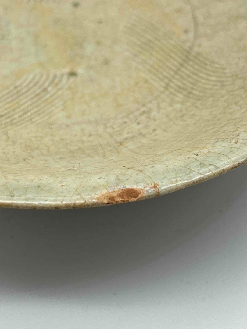 宋時代　青磁茶碗　茶盞 影青　景徳鎮　唐物　古賞物　時代物 茶盞(E-51)