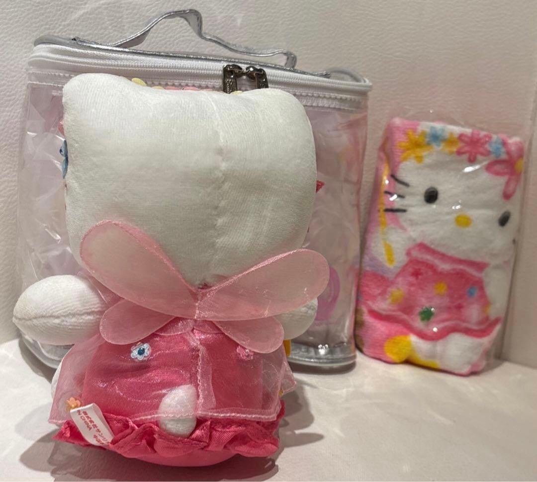 サンリオ　キティ　フェアリー　キティ ハナ　ぬいぐるみ　タオル　ポーチ3点セット