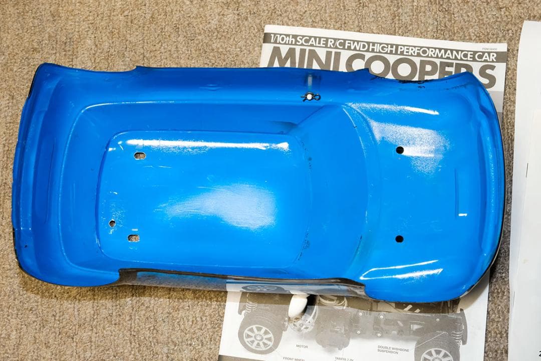 ★くるくる★タミヤ　ミニクーパー2006　組立済　メカ・プロポ付