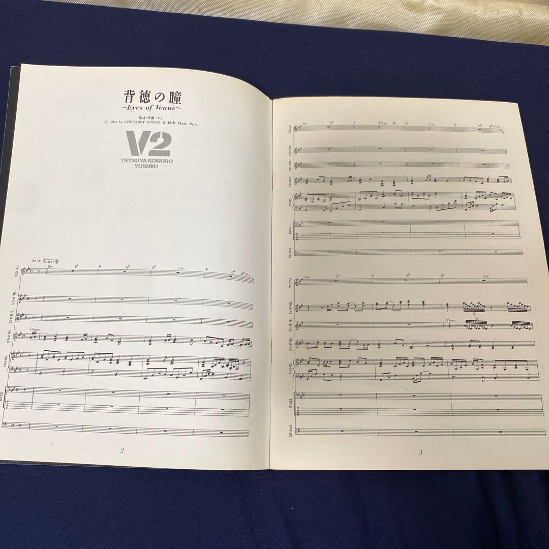【レア】V2 背徳の瞳/Virginity バンドスコアYOSHIKI 小室哲哉