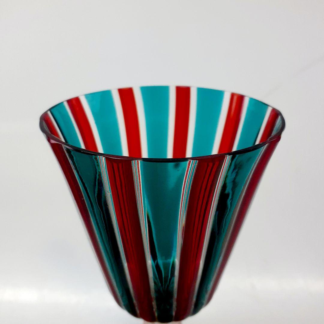 MURANO ムラノ ミルフィオリ 金彩 ドルフィン モチーフ グラス