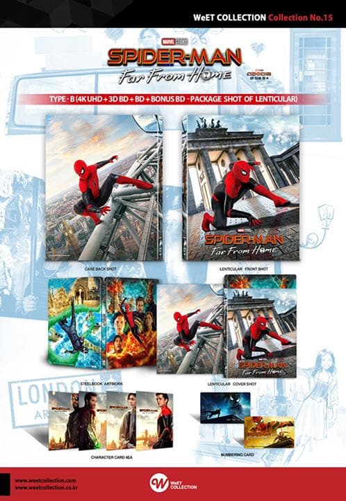スパイダーマンファーフロムホームスチールブック限定版レンチキュラー1000個限定