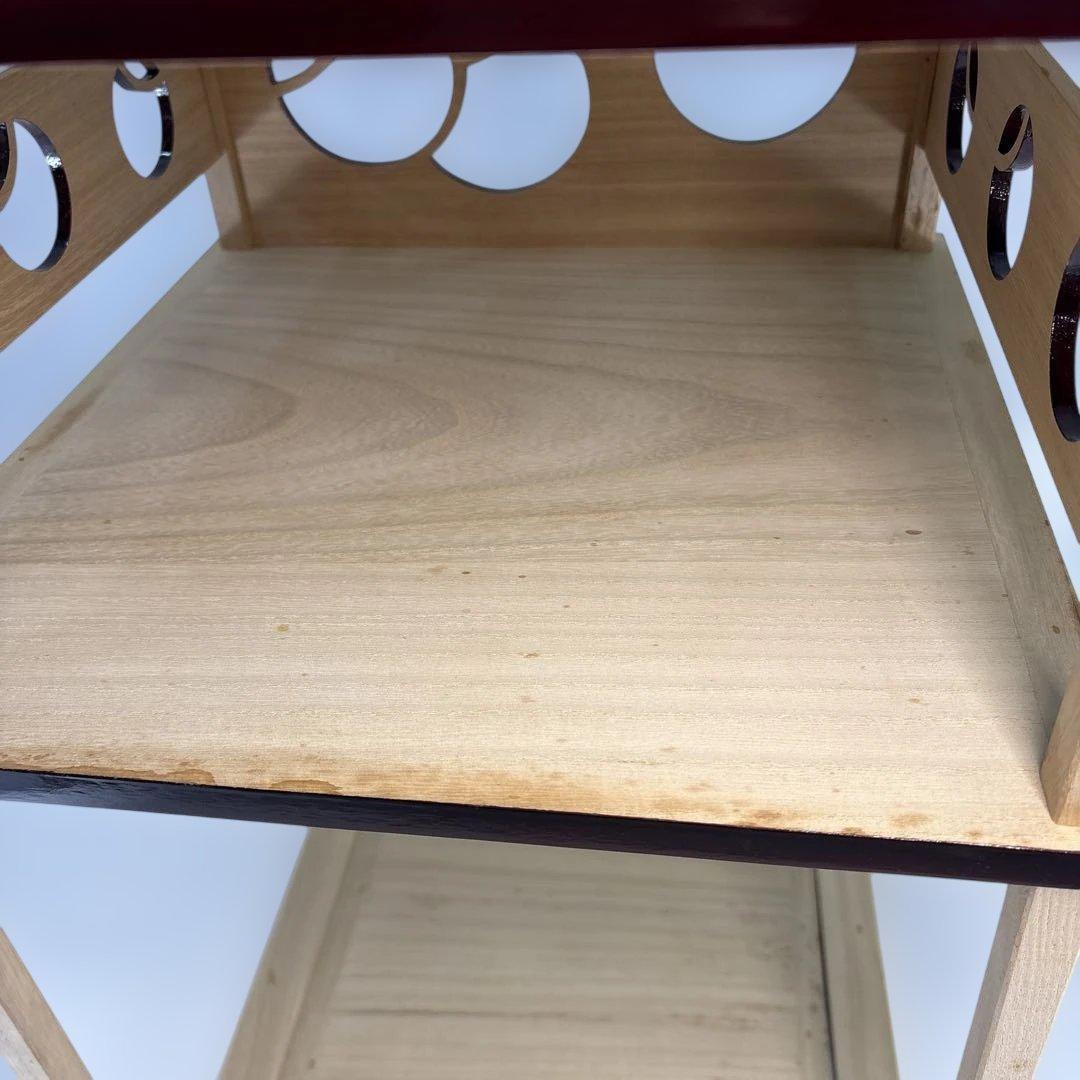 【中古品】而妙斎好 壺々透 二重棚 （紙箱）組立式USED〈税込•送料込〉