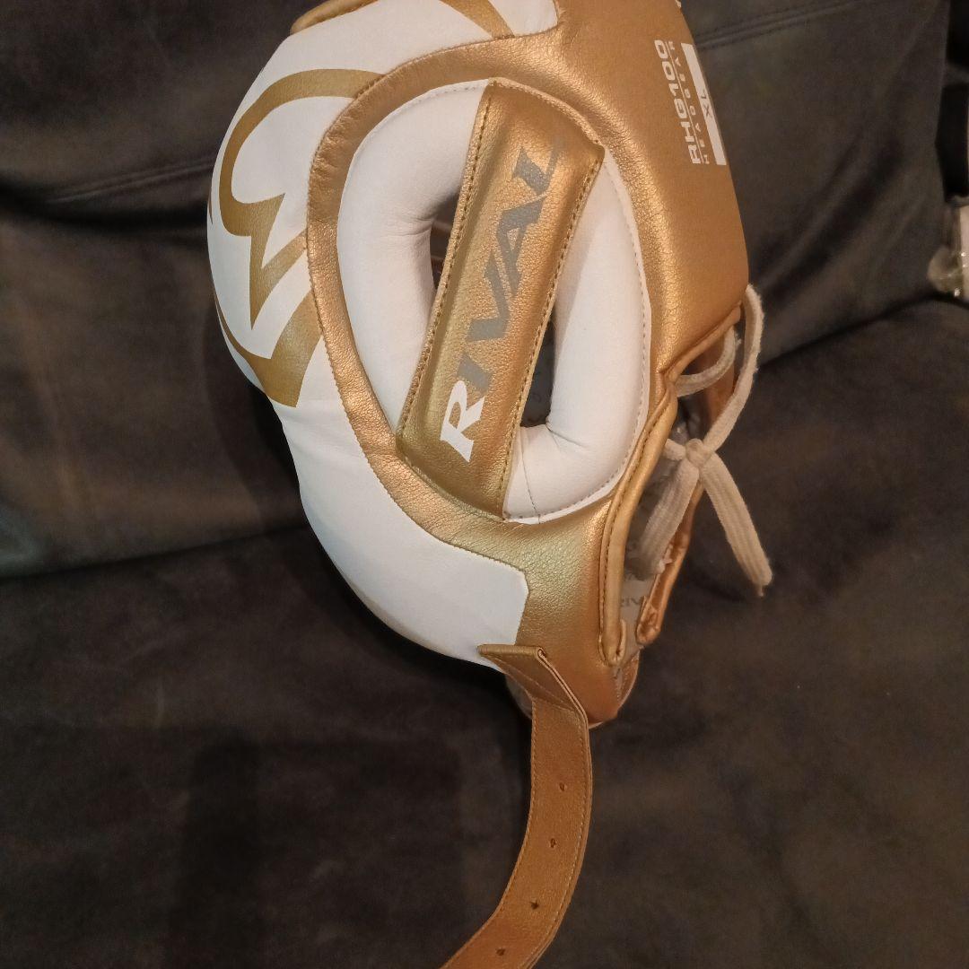 RIVAL RH100 ヘッドギア ゴールド/ホワイト　正規品　美品
