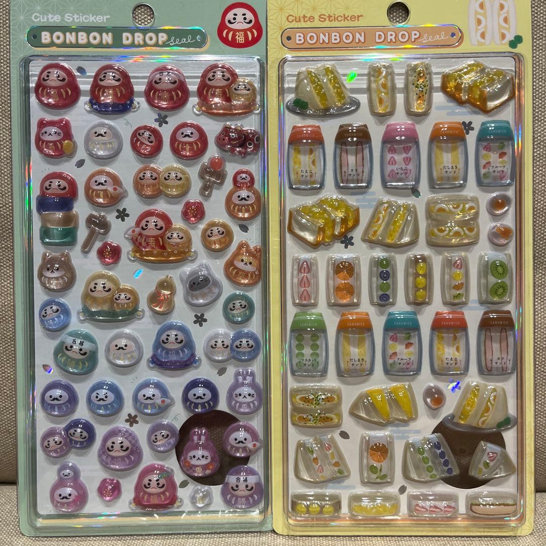 ボンボンドロップシール　和柄　新作　コンプリート