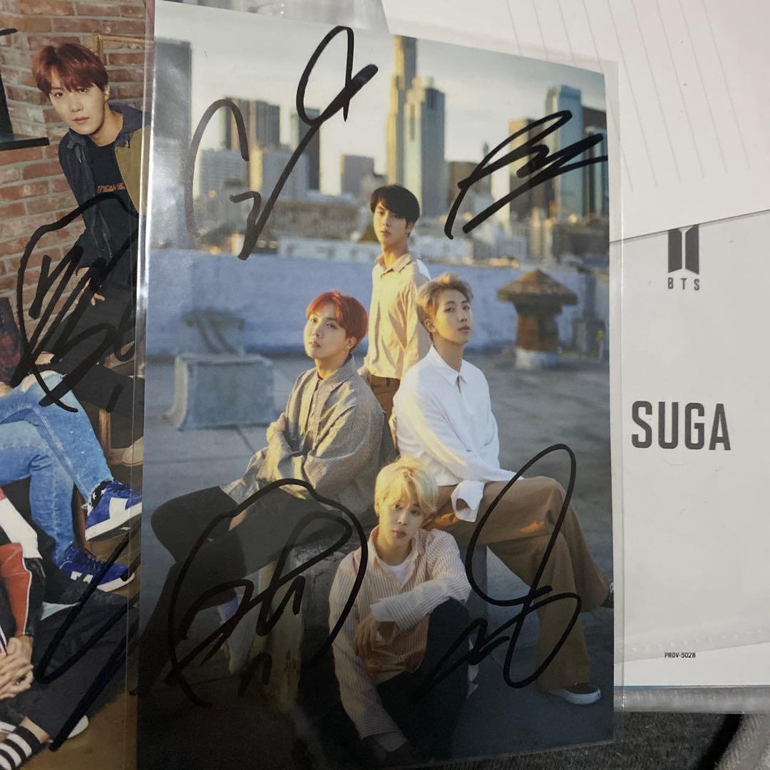 防弾少年団　ホソク　ジミン  ナムジュン　ジン　ユンギ　サイン　直筆　カード