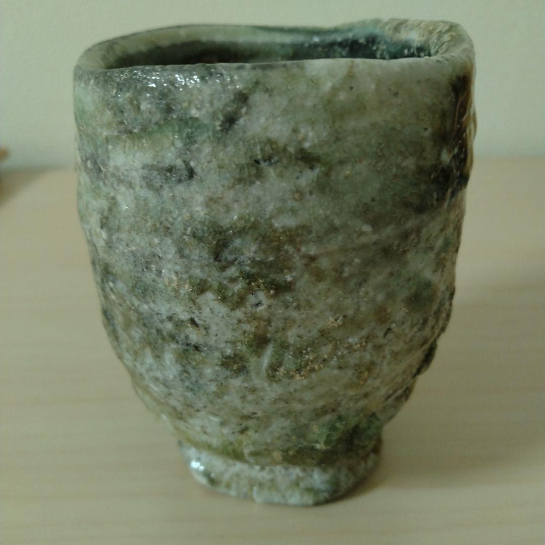 谷本景　伊賀湯呑　未使用　箱付