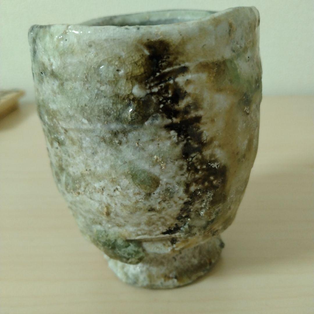 谷本景　伊賀湯呑　未使用　箱付