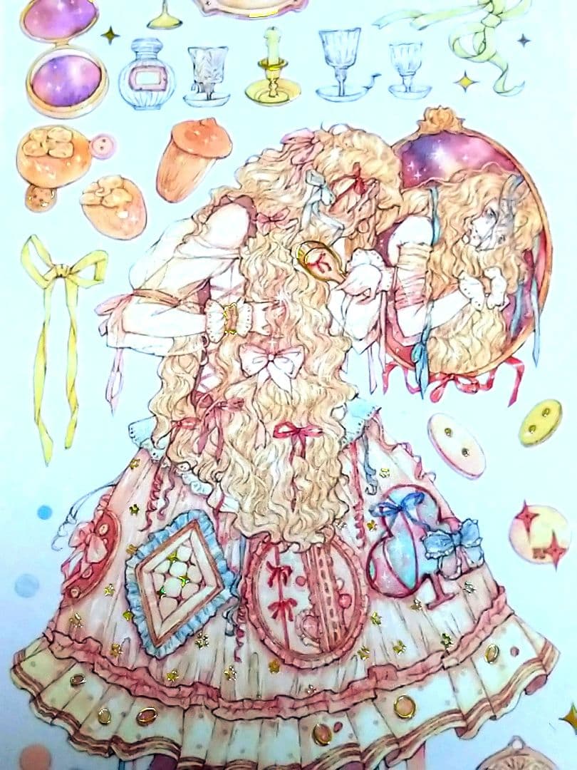 ✩のこり１✩J1105＃玩具小姐(贝壳金)说出愿望切り売り海外人物マステ女の子