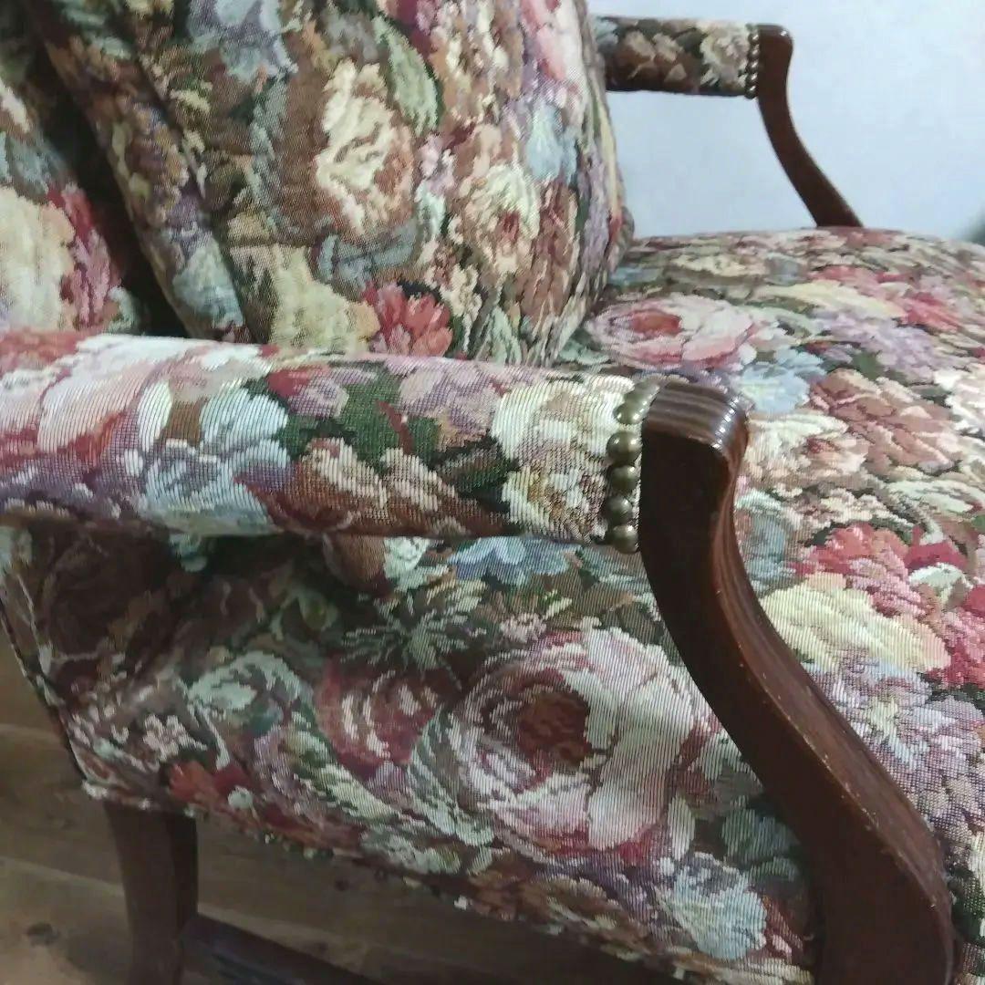 ゴブラン織クラシック　アメリカ製１人用ソファ