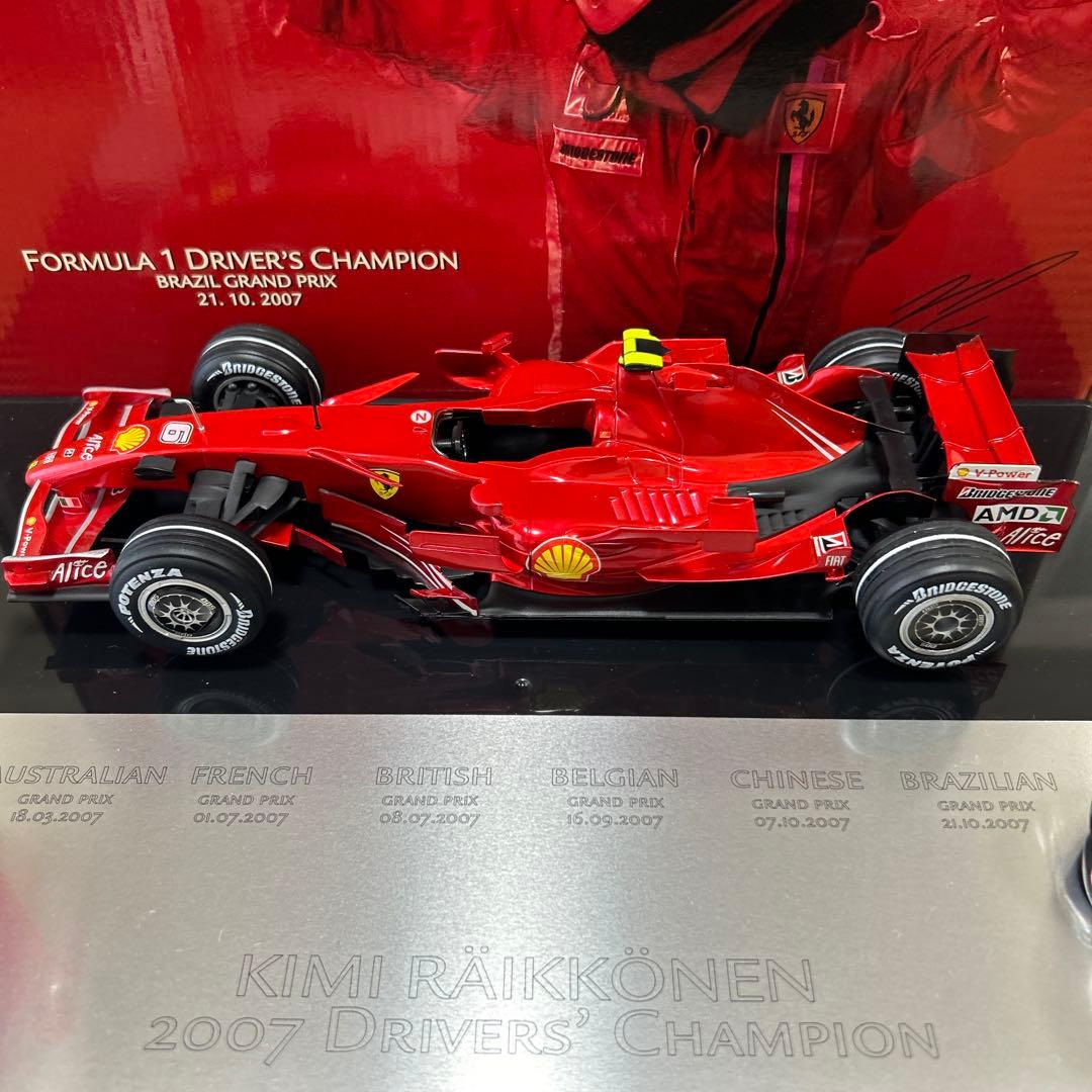 ホットウィール　キミライコネン　2007ワールドチャンピオン　記念モデルカー