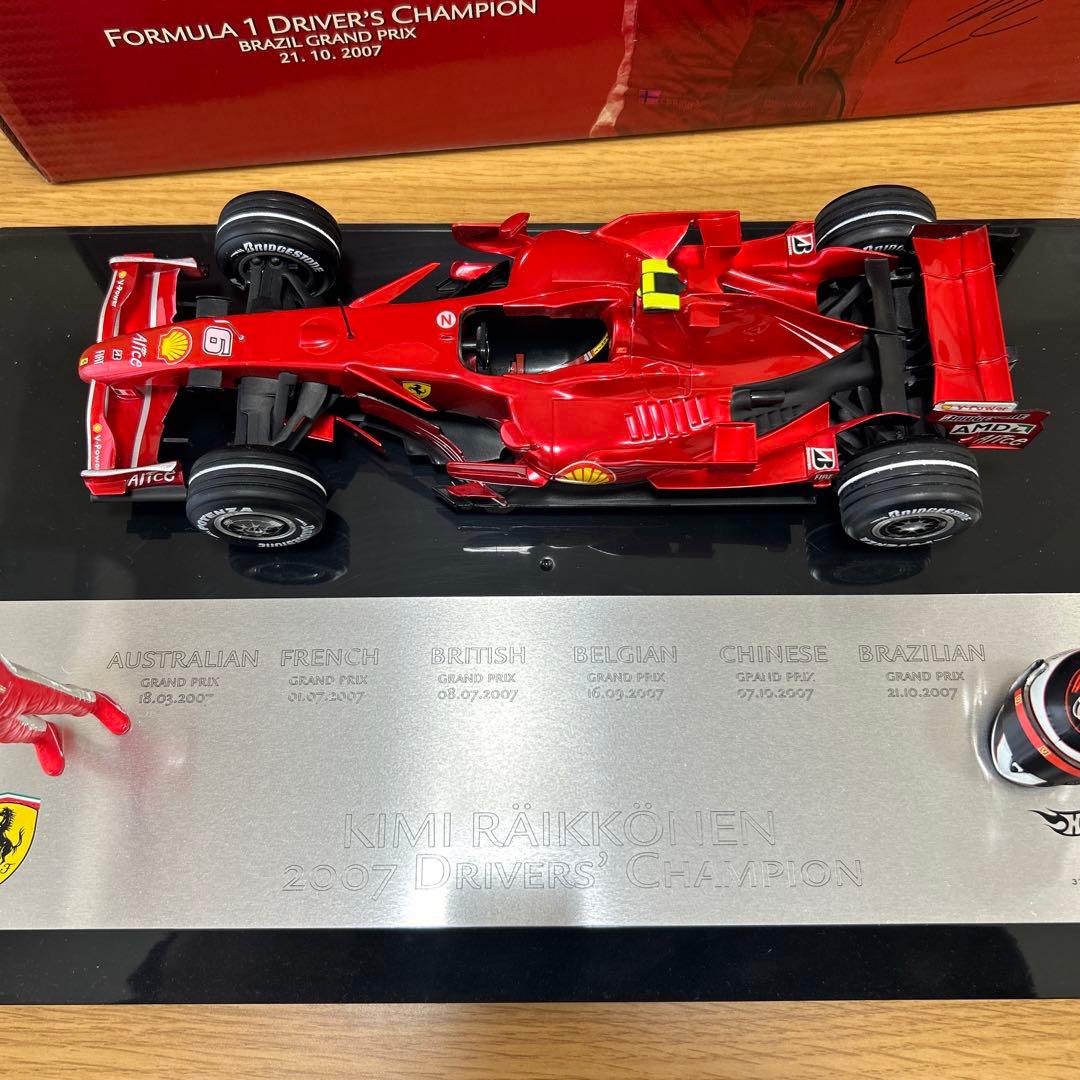 ホットウィール　キミライコネン　2007ワールドチャンピオン　記念モデルカー